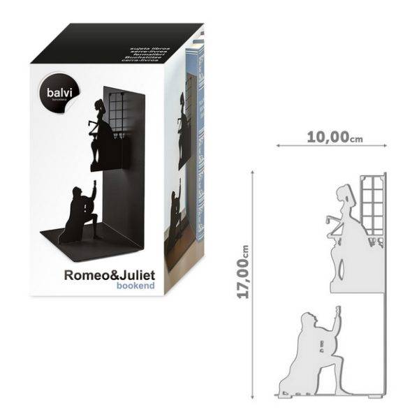 Sujeta Libros negro - Modelo Romeo y Julieta - Imagen 3