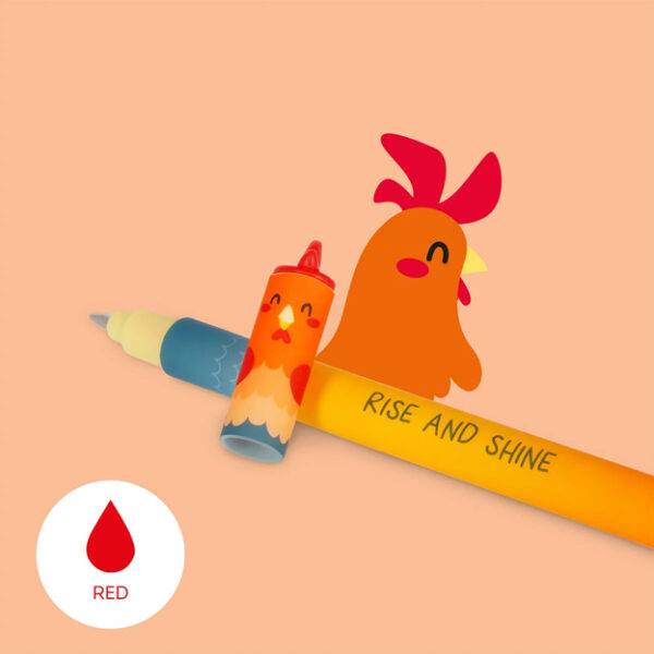 Set de 4 Bolígrafos Legami de Gel Borrable Animales de la granja - Imagen 6